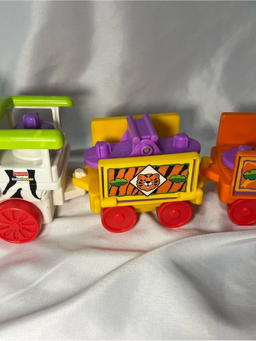 Vintage Fisher-Price Little People Musical Animal Safari Zoo Train Works